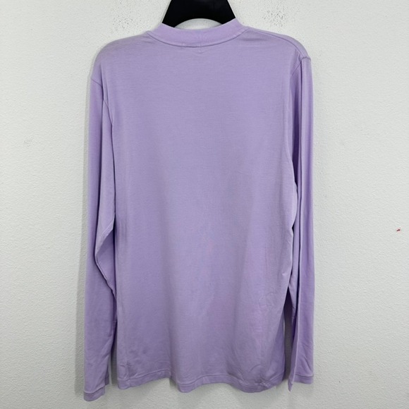 SKIMS Modal Soft Lounge Long Sleeve T Shirt Top Lilac Purple XS Extra‎ Small New - Picture 4 of 5